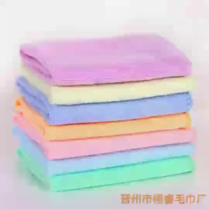 At.Store ผ้าเช็ดมือลายหมี เช็ดผม เช็ดตัวเด็ก 30*60cm.(คละสี)เลือกได้ เช็ดจาน เช็ดทำความสะอาดได้อเนกประสงค์ ซับน้ำดีมาก(รหัส608)