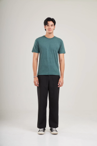 YuenPuen ยืนพื้น (ซื้อเป็นเซตถูกกว่า) 1 เซต 5 ตัว เซตโทนเขียว เสื้อยืดแขนสั้นคอกลม สีเขียว เขียวมะกอก เขียวท้อป เขียวมิ้น เขียวหม่น