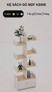 FREESHIP HCM - Kệ Sách Gỗ MDF Nhiều Tầng Tatana KS006 – có thiết kế theo yêu cầu khách hàng