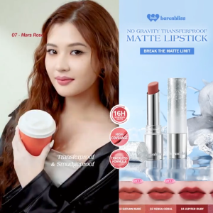 BNB barenbliss No Gravity Transferproof Matte Lipstick