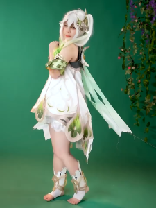 Set Kostum Nahida Kusanali Genshin Impact Fullset wig costume cosplay Size S