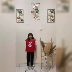 Kaos Atasan Anak Perempuan Lengan Panjang Model Kerutan Trend Terbaru Atasan Melisa Kids 3-14 Tahun Matt Babyterry baju agustusan anak