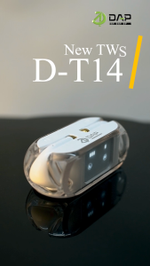 DAP TWS ORI Earphone Earbuds - True Wireless Bluetooth D-T14 Waterproof IPX4 - Garansi 1 Tahun