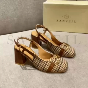 Sanzeil Fiona - Sepatu Heels Tahu Wanita Import Tali Model 8cm 0966