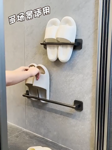 70CM Bathroom Towel Hanger Towel Rack Hanger Penyangkut Tuala Storage Rack Non perforated toilet towel免打孔毛巾架