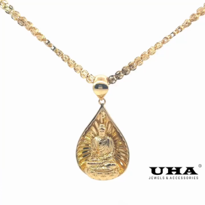 M1616 Mặt và Dây chuyền thiết kế hình phật sang trọng UHA