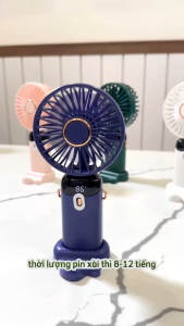 Quạt cầm tay tích điện dung lượng pin khủng 10.000 mAh cao nhất trên thị trường quạt mini 5 tốc độ gió linh hoạt