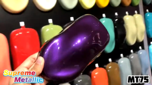 2K Paint AIKKA MT75 Dark Purple SUPREME PEARLIZED METALLIC Color Car Motor Paint DIY Aerosol Spray Cat Kereta 车漆