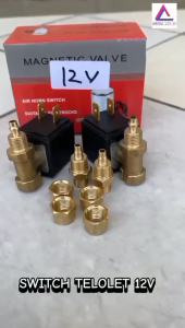 Switch Klakson Telolet 12V/24V Kualitas Bagus Kuat Angin 200psi Switch Klakson Corong