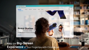 Rokid Station (Global Version) with รีโมทคอนโทรล & อุปกรณ์เชื่อมต่อสำหรับแว่น Rokid รองรับการสะท้อนหน้าจอ & Google Play