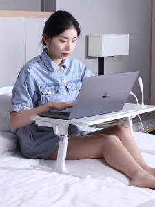 【local delivery】Upgrade Foldable Table Anti-slip Bed Mini Table Laptop Table Notebook Table with Drawer For Study Portable Meja Lipat Computer Study Table