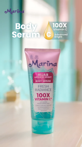 Marina Hijab Series Bright Body Serum Vitamin C UV Protection Fresh Moisturizing Brightening 160ml