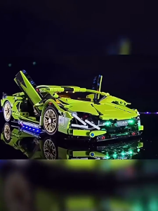 Lego Car Bugatti Building Blocks Cyberpunk Sports Car Series Assembled Puzzle Toys for Kids