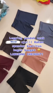 Legging Pendek Anak 1-9 Tahun SPANDEK | Celana Short Legging Pendek Anak Perempuan