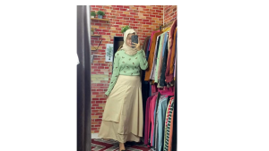 Kaos Motif Wanita Lengan Panjang Premium