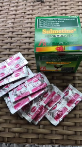Gamot sa sipon ubo pisik halak at pagtatae ng Manok SULMETINE (50 Tabs) by Henrys Lab.