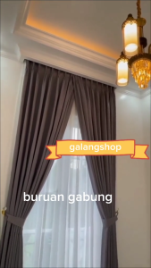 2PCS Gorden blackout import smokring polos embos gorden jendela hordeng murah gorden terlaris tirai