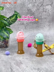 SAKUMINI Dino 2in1 Universal Portable Cover Baby Straw Traveling - Tutup Sedotan Semua Botol Anak