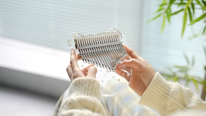 17 Keys Kalimba Thumb Piano Portable  Acrylic Mbira Crystal Finger Piano Musical Instruments