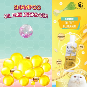 Olive Care Shampo Kucing Oil Free DEGREASER Anti Rontok Bulu Berminyak Kotor dan Kembangin Bulu