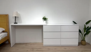 Dressing Table With Drawers Dresser Retractable Table Dressing Table Drawer Dressing Table / Meja Solek - JS1055