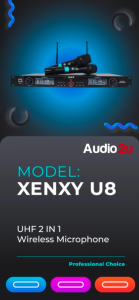 Pro Cobra Xenxy U8 UHF Professional Wireless Microphone