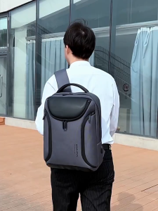 JACKMAN FZ-740 Tas Ransel Slim Backpack Travel Bag Waterproof Laptop 16 Inch USB Port