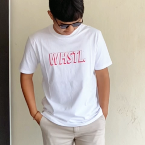 WHSTL. Kaos Lengan Pendek Pria | Streak - Putih