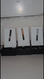 Pipe Holder Pipa Filter Saringan Asap Permanen Semua Ukuran Zobo ZB367 Bahan Metal Motif Serat Karbon