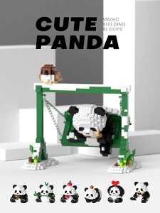 Mainan Blok Mini Anak Nano Brick Panda 3D Puzzle Block Susun Edukasi Mainan Anak 6/7/8/10 tahun