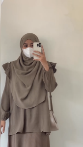 MYMODA Pashmina Oval Crinkle Premium | Qira