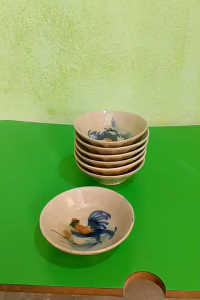 Set 30 chén trứng nướng vẽ loại 2  ( đã được xử lý lán giá sale)