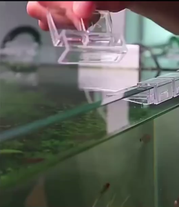Giá Đỡ Nắp Bể Kính Acrylic siêu trong - Miếng đỡ nắp Hồ cá (kẹp kính 6mm 8mm 10mm 12mm)