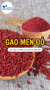 Gạo men đỏ 1kg hồng cúc mễ (bột và hạt tùy chọn) - Thảo Dược Hạnh Nguyên