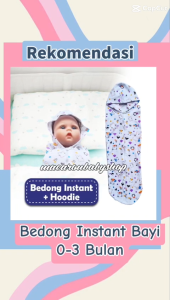 Bedong Instant Bayi Murah & Topi Hoodie
