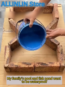 💥One Brush Stop Leak💥1000g Super Waterproof Glue Sealant High Temperature Resistance No Cracking Polyurethane Waterproof Coating Super Water Proofing Sealant Paint Rubberized Liquid Asphalt Waterproofing Water Proofing for Concrete Water Proof Glue