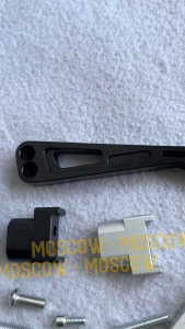 BRACKET STABILIZER STANG MOTOR TENGAH FULL CNC WARNA SILVER BREKET STABILISER STANG TENGAH STABILIZER MATRIS STEERING DAMPER BRAKET STERING DUMPER MOTOR MATIC BEBEK YAMAHA 125z MX KING VEGA ZR JUPITER MX SUPRA REVO MIO SOUL GT125 MIO SMILE FINO BEAT VARIO