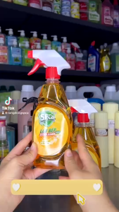 Nước Xịt Lau Bếp Đa Năng SPCa 450ml Chiết Xuất Tinh Dầu Vỏ Cam Tẩy Sạch Cực Nhanh Làm Sáng Bề Mặt