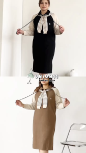 UNION11 - DRESS KNIT IMPORT PREMIUM HIGH QUALITY LD 110 - 130 MUAT SAMPAI BB 90 KG / DRESS JUMBO WANITA TERBARU MM