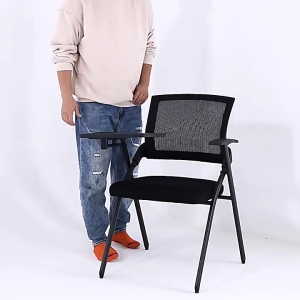 Folding Chair With Mini Study Table Ergonomic Home Office Chair Heavy Duty Modern Chair Conference Chair Lounge Chair Study Chair with Arm Rest Soft Sponge Cushion