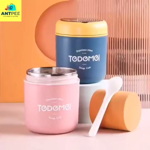 𝐀𝐍𝐓𝑃𝐸𝐸 𝐒𝐨𝐮𝐩 𝐂𝐨𝐧𝐭𝐚𝐢𝐧𝐞𝐫 🐜 Tedemei Stainless Steel Thermal Container Thermos Soup Cup (530ML) 304 不锈钢保温汤杯