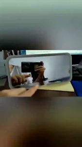 SEAMETAL Car Mirror Car Makeup Mirror With Led Light Cermin Pandang Belakang Kereta Cermin Solek Kereta