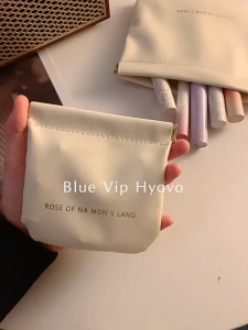 กระเป๋าแม่เหล็ก หนัง PU กระเป๋าเครื่องสําอาง กระเป๋าลิปสติก กระเป๋าเก็บเครื่องสำอาง แบบพกพา พร้อมฝาปิดในตัว จุของได้เยอะ ทนทาน กันน้ำ