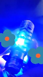 SEAMETAL Lampu LED Motor Lampu Utama Led H6 Laser Jauh Dekat Putih Kuning Plus Senja Biru