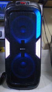 Crown PD-114 10" X 2 Portable Dancing Light Baffle with Handle and Wheels portable speaker Crown Pd 114 Crown Pd114 - Lazada