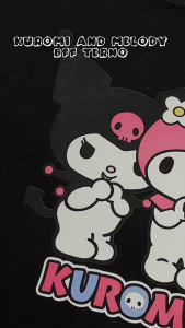 KUROMI 2-IN-1 Ternos Set: High-Quality Graphic Print Kids Clothing