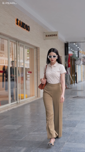 Áo polo nữ S.PEARL chất liệu cao cấp co giãn tốt không nhăn thoáng khí - 24TSSF6818108