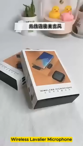 High Quality Wireless Lavalier Microphone With Charging Cradle Rechargeable Long Lasting Noise Reduction Clean Clear