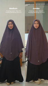 Bergo Instan Harian Casual: Bergo Bahan Wolfis Adem Tidak Menerawang