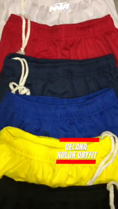 COD ECER DAN GROSIR CELANA PENDEK OLAHRAGA PRIA WANITA ANAK DEWASA DRYFIT KUNING MERAH PUTIH BIRU NAVY HITAM POLOS KOLOR OLAHRAGA SPORT PRIA WANITA JOGGING RUNNING SWIMMING GYM FUTSAL SEPAKBOLA BASKET BULUTANGKIS BAWAHAN OLAHRAGA SPORTY BAHAN DRYFIT